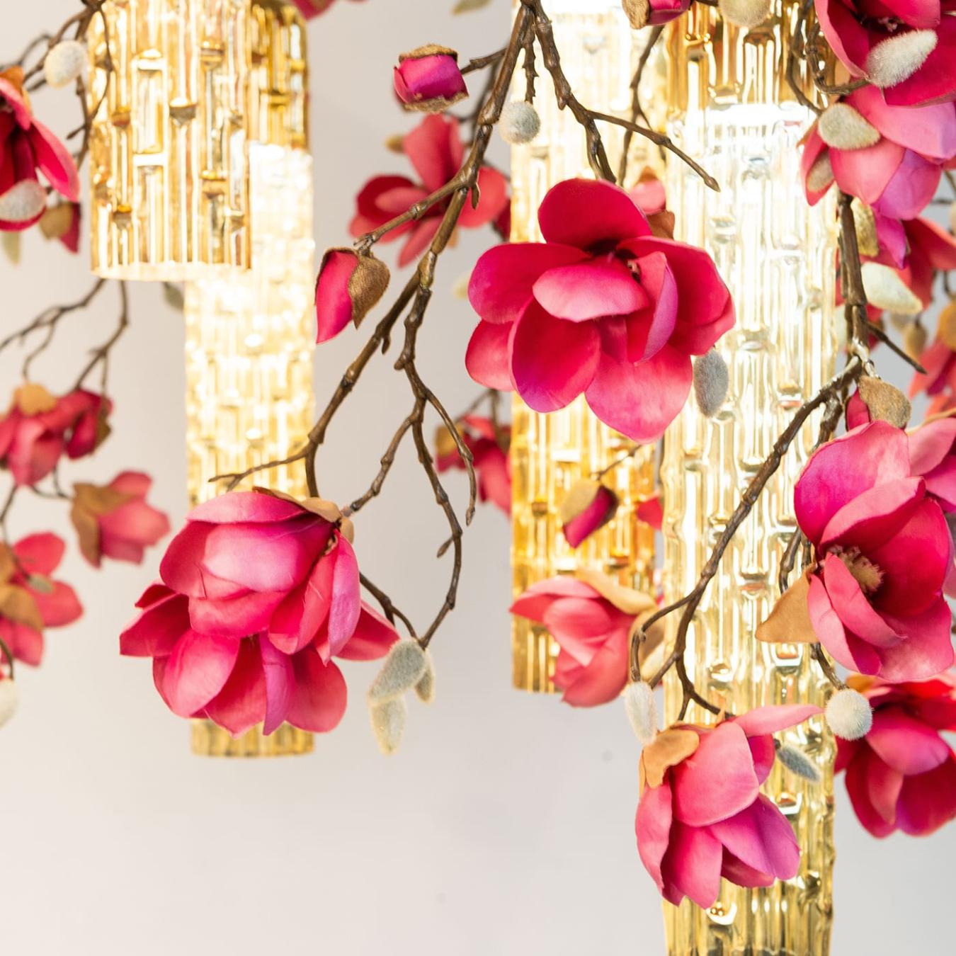 Magnolia Square Gold Chandelier