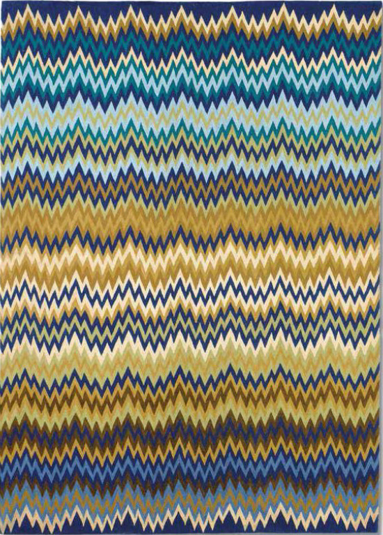 Hand Woven Chevron Pattern Rug Missoni Piccardia | Size: 200 x 300 cm