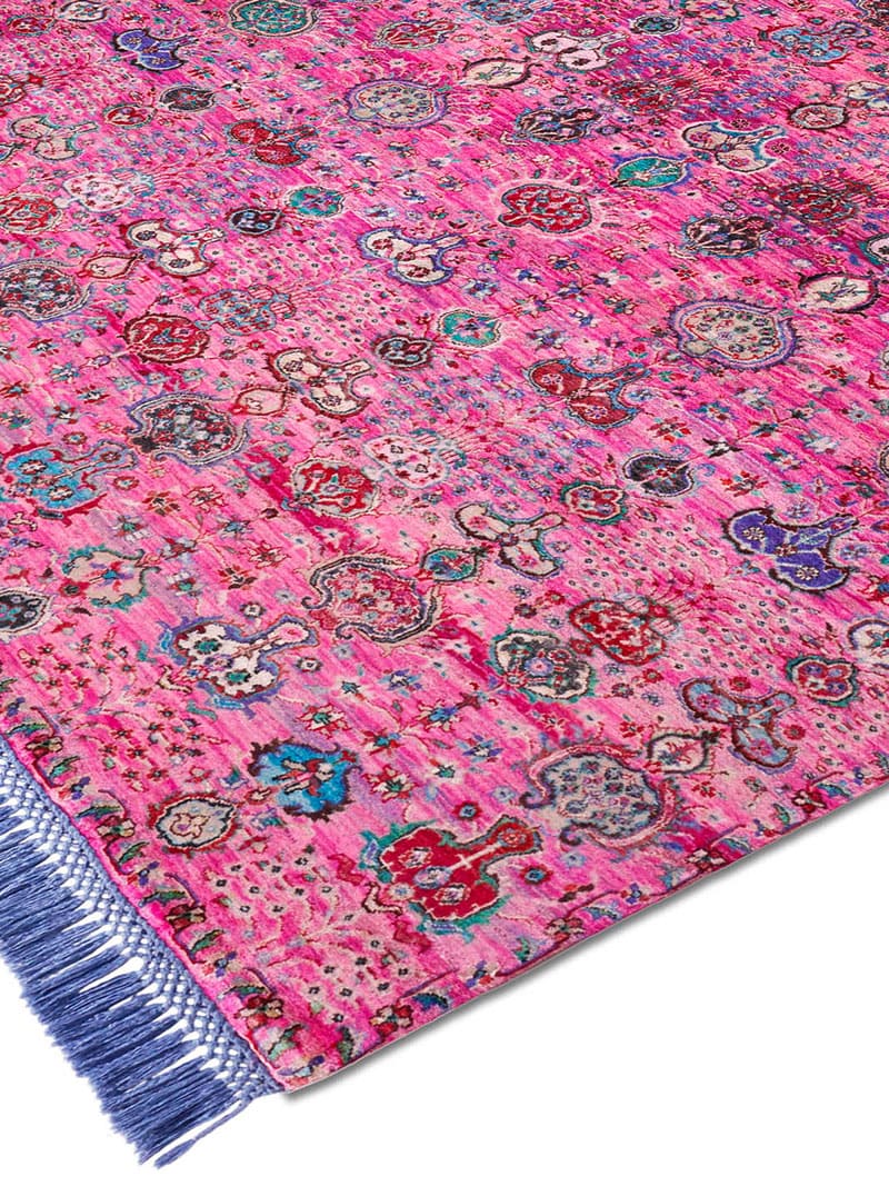 Isfahan Pink Handmade Luxury Rug