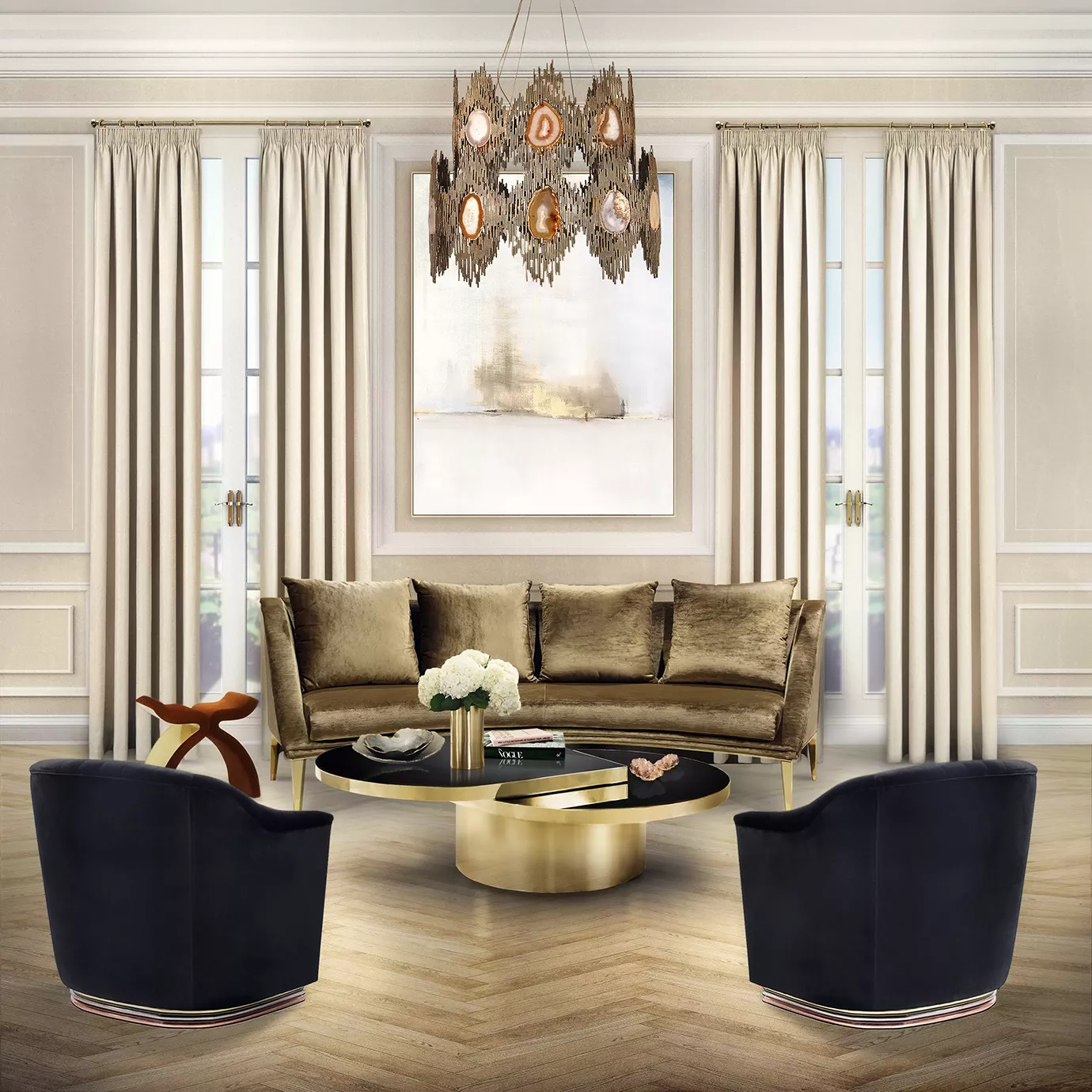 Hana Curved Sofa