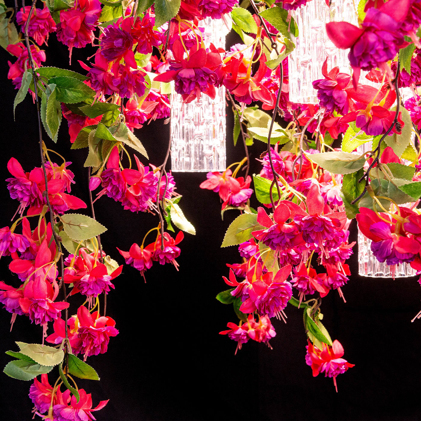 Pink Cascade Large Chandelier