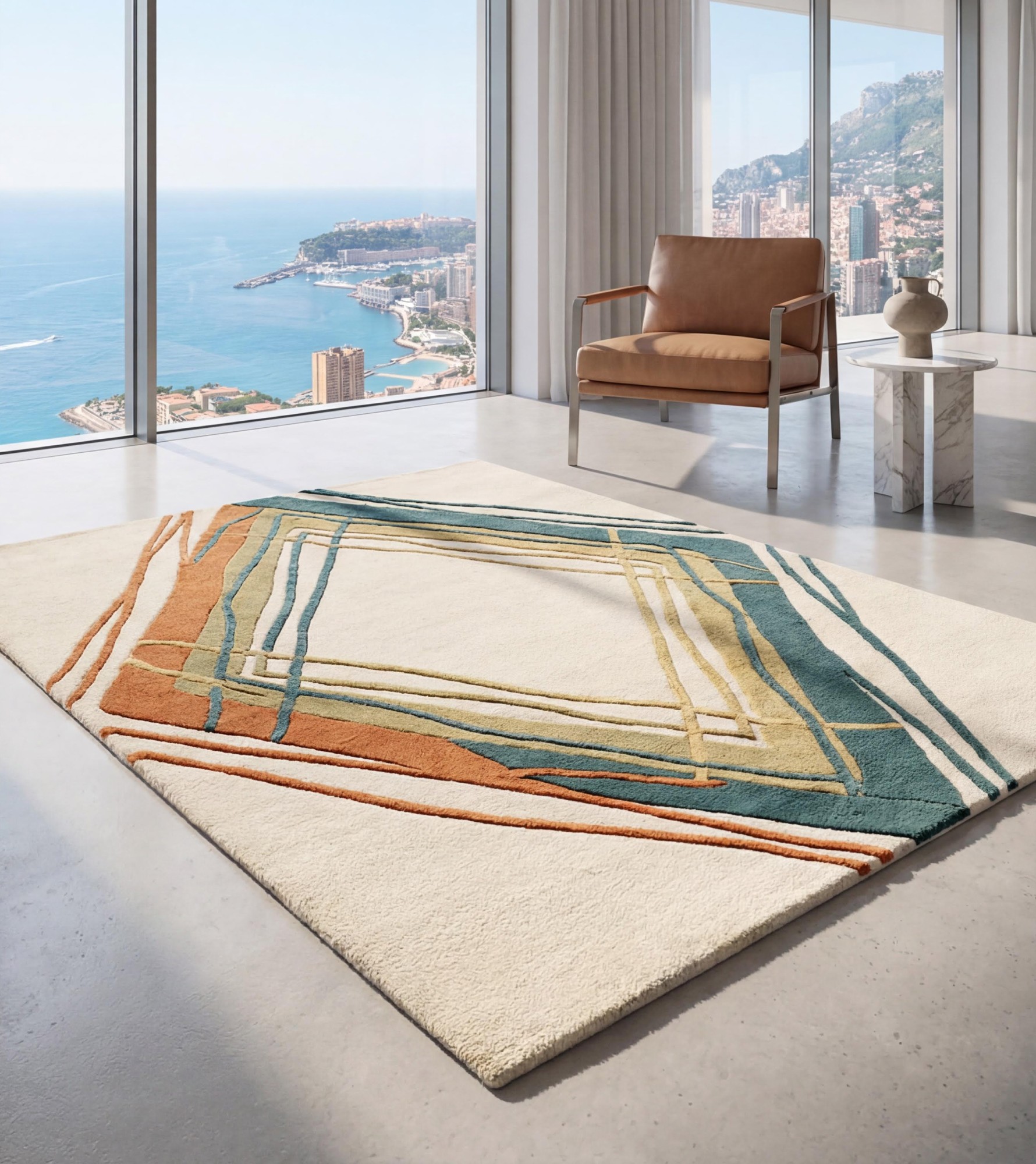 Diamond Frame Rug