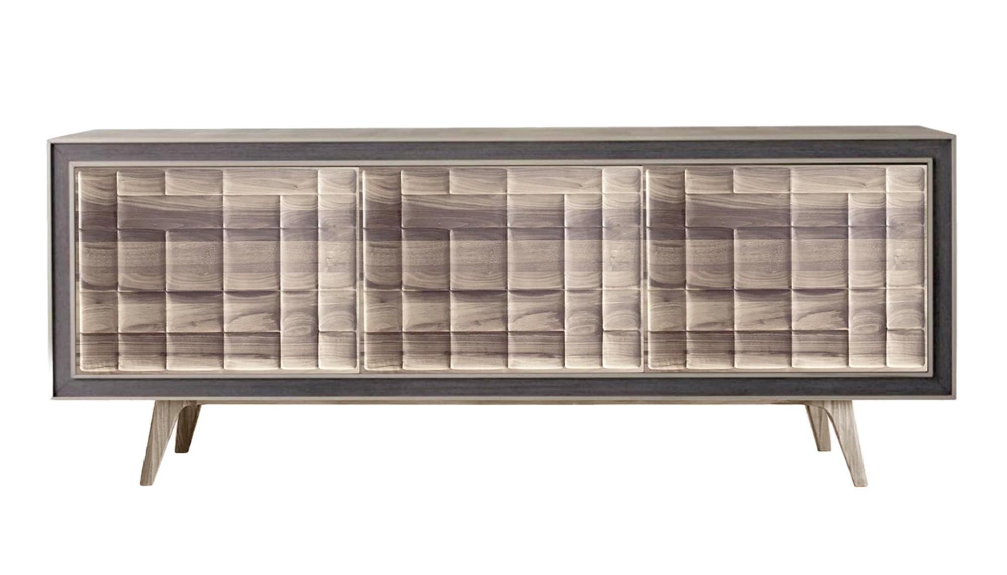 Quadra Italian Grey Sideboard | Configuration: 3-Doors