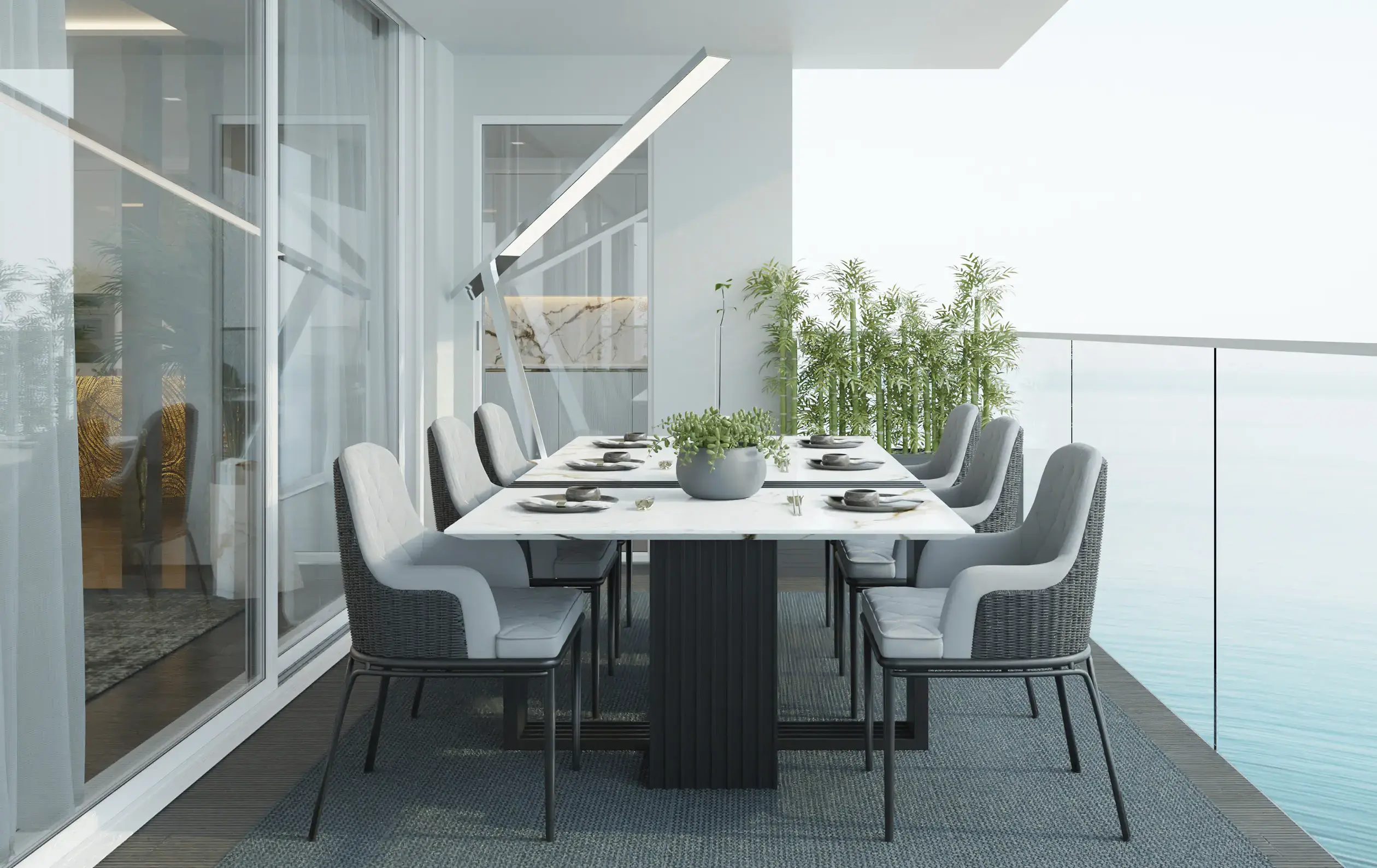 Cyclone Outdoor Dining Table - 1