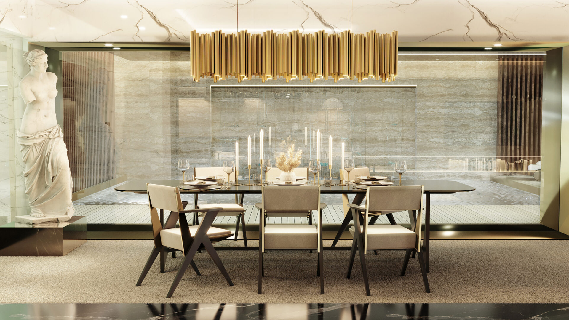 Brubeck Rectangle Suspension Lamp - 2