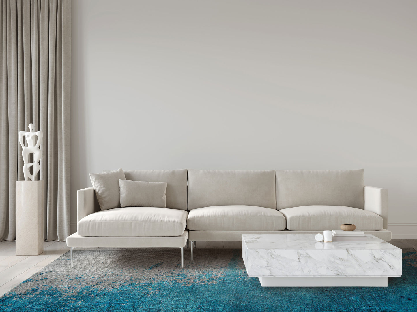 Concours Sabalan Teal Rug