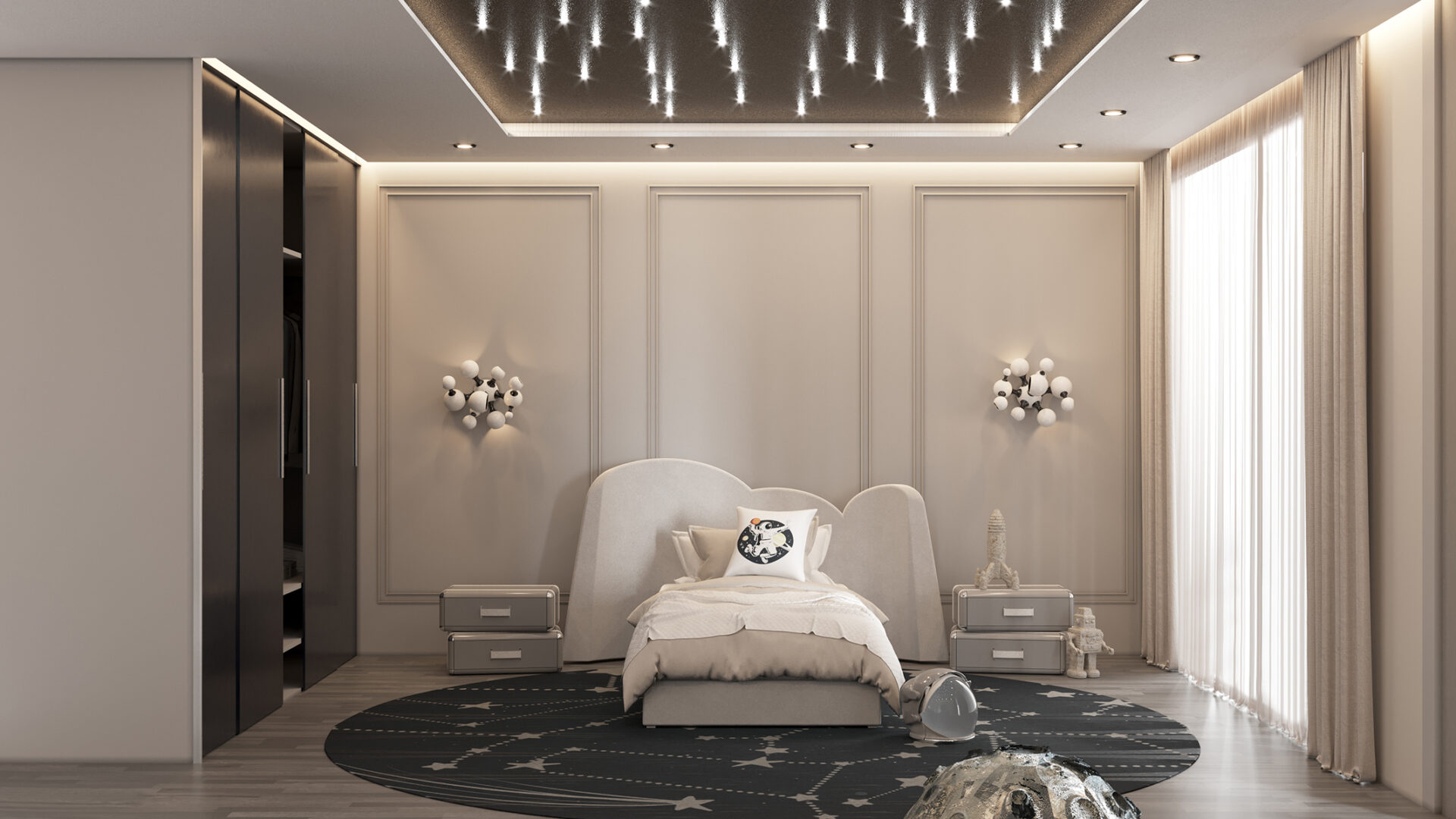Atomic Wall Lamp