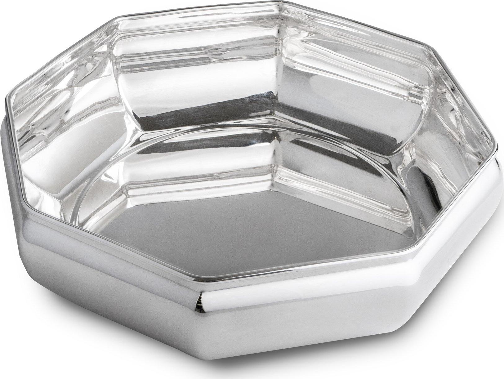 Silver-Plated Octagonal Bowl