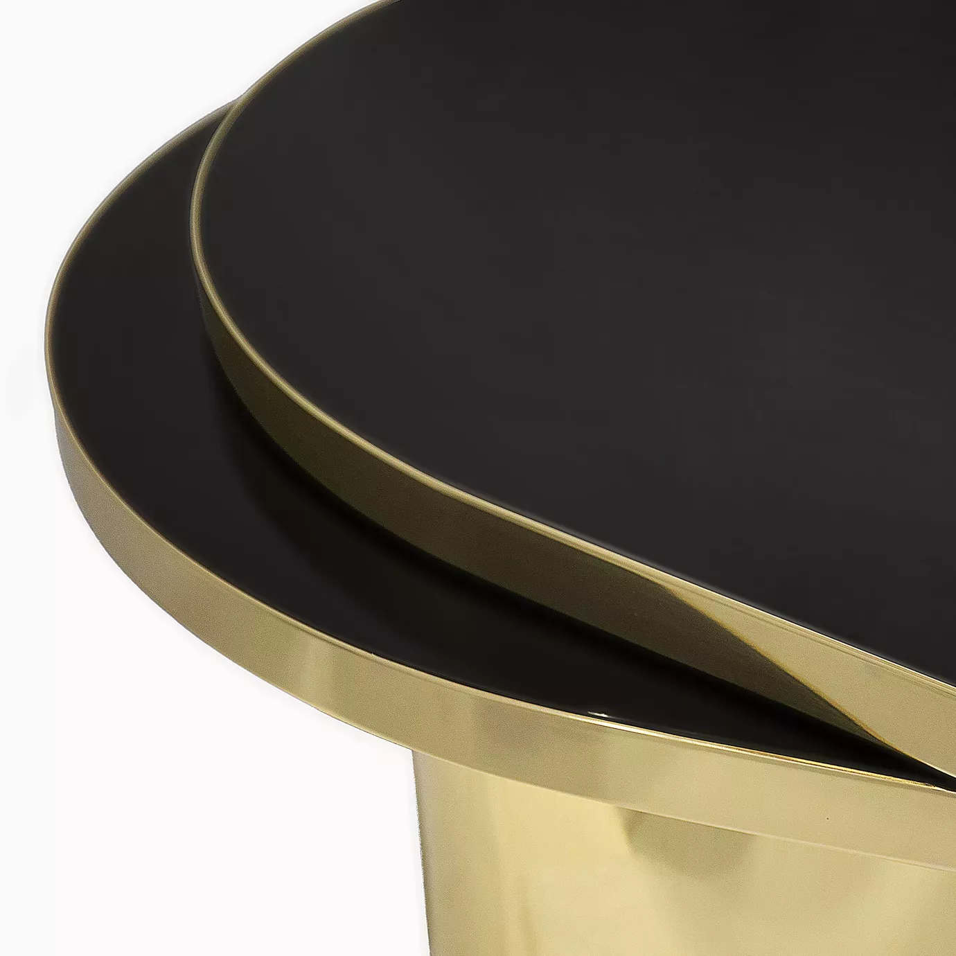 Dewdrops Polished Brass Coffee Table