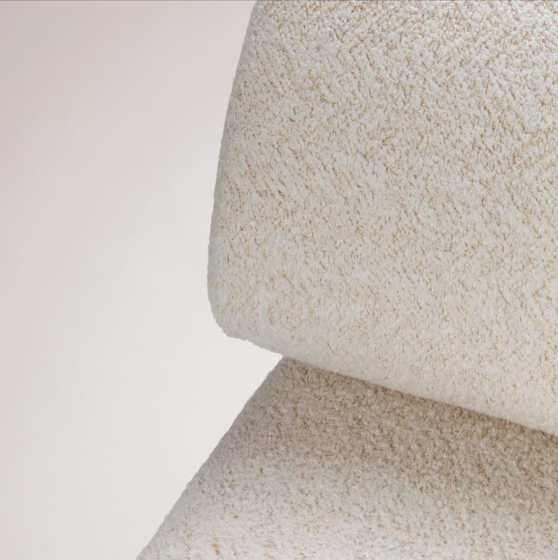 Carmel White Contemporary Armchair