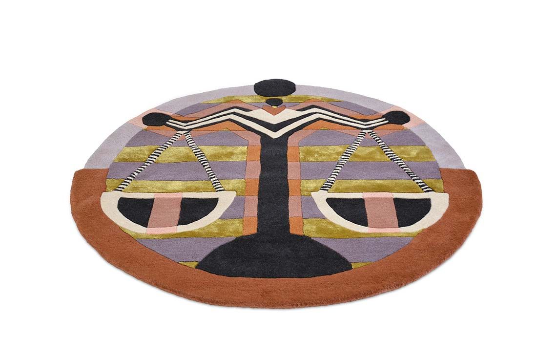 Zodiac Libra Circle 161705 Round Rug