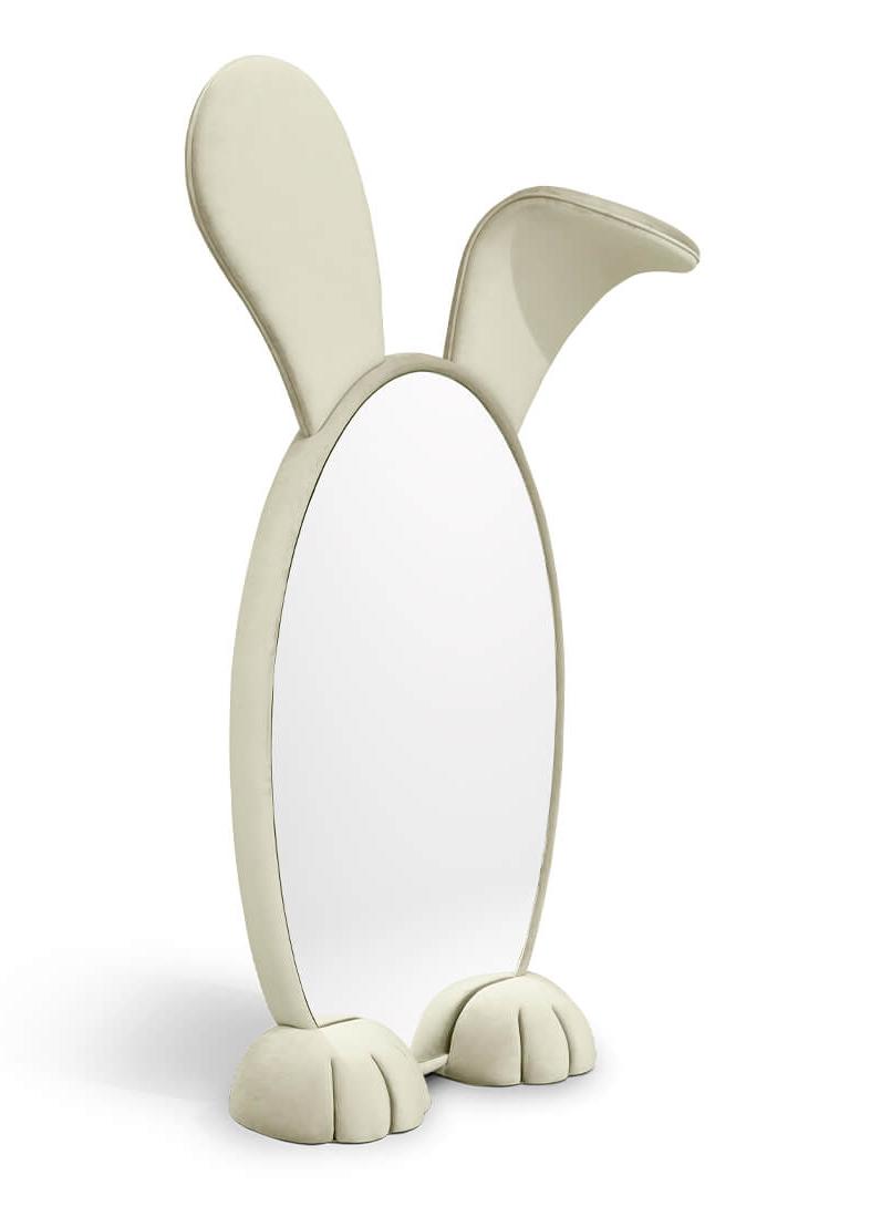 Rabbit Wonderland Beige Mirror