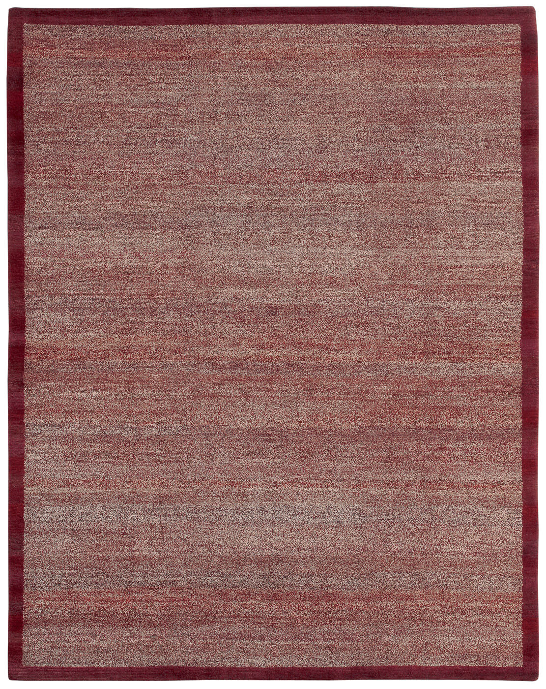 Mauro Border Dark Red Rug