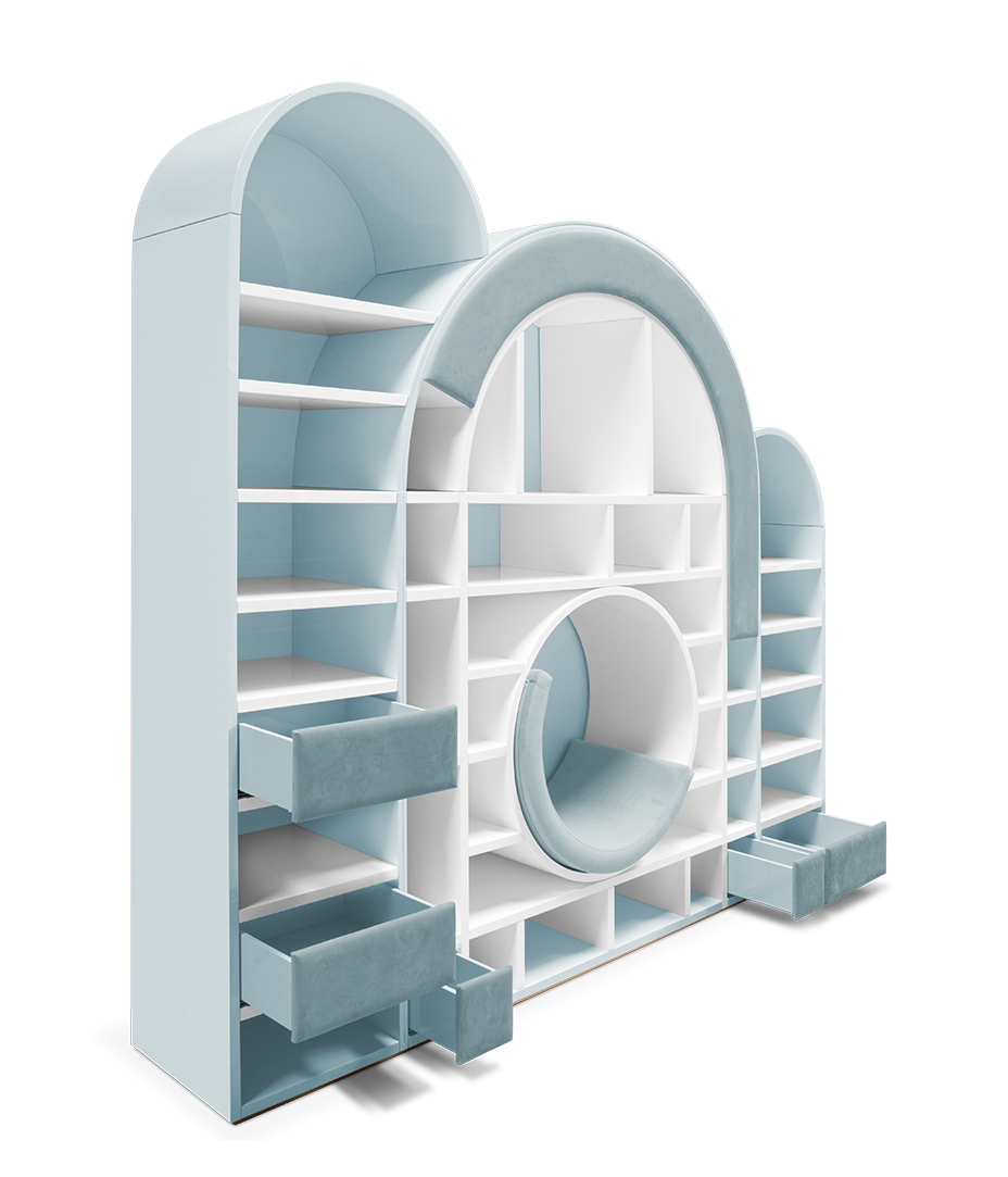 Sugar Rush Blue Children's Bookcase