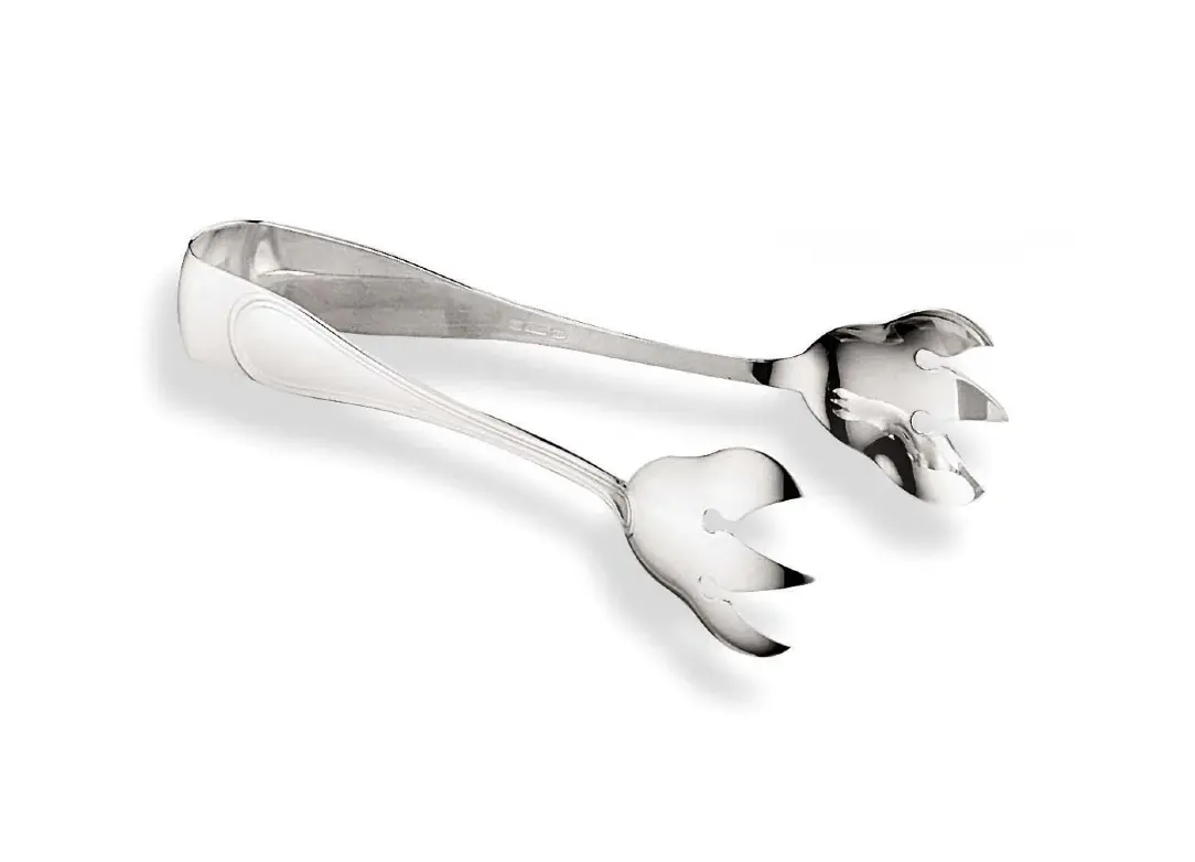 English Silver Ice Tongs