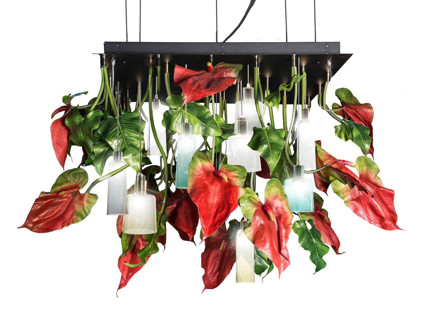 Anthurium Style Chandelier