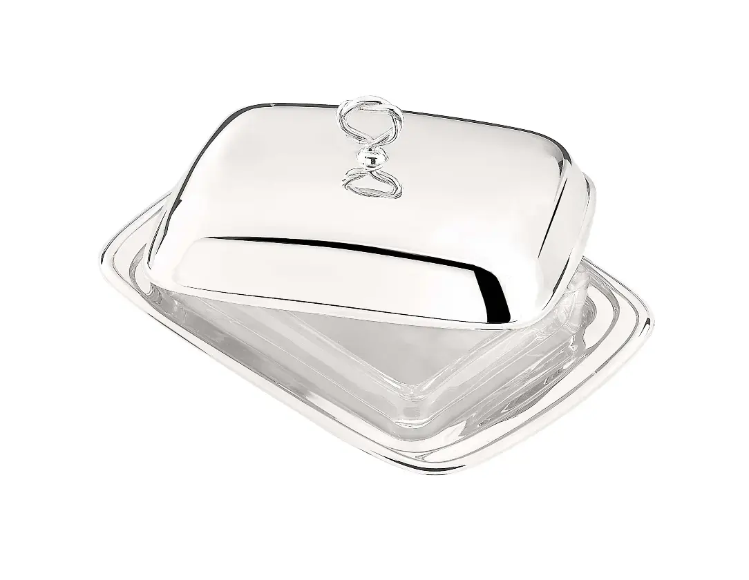 Silver Covered Butter Dish