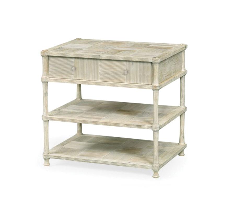 Bywater Side Table with Drawer Washed Acacia