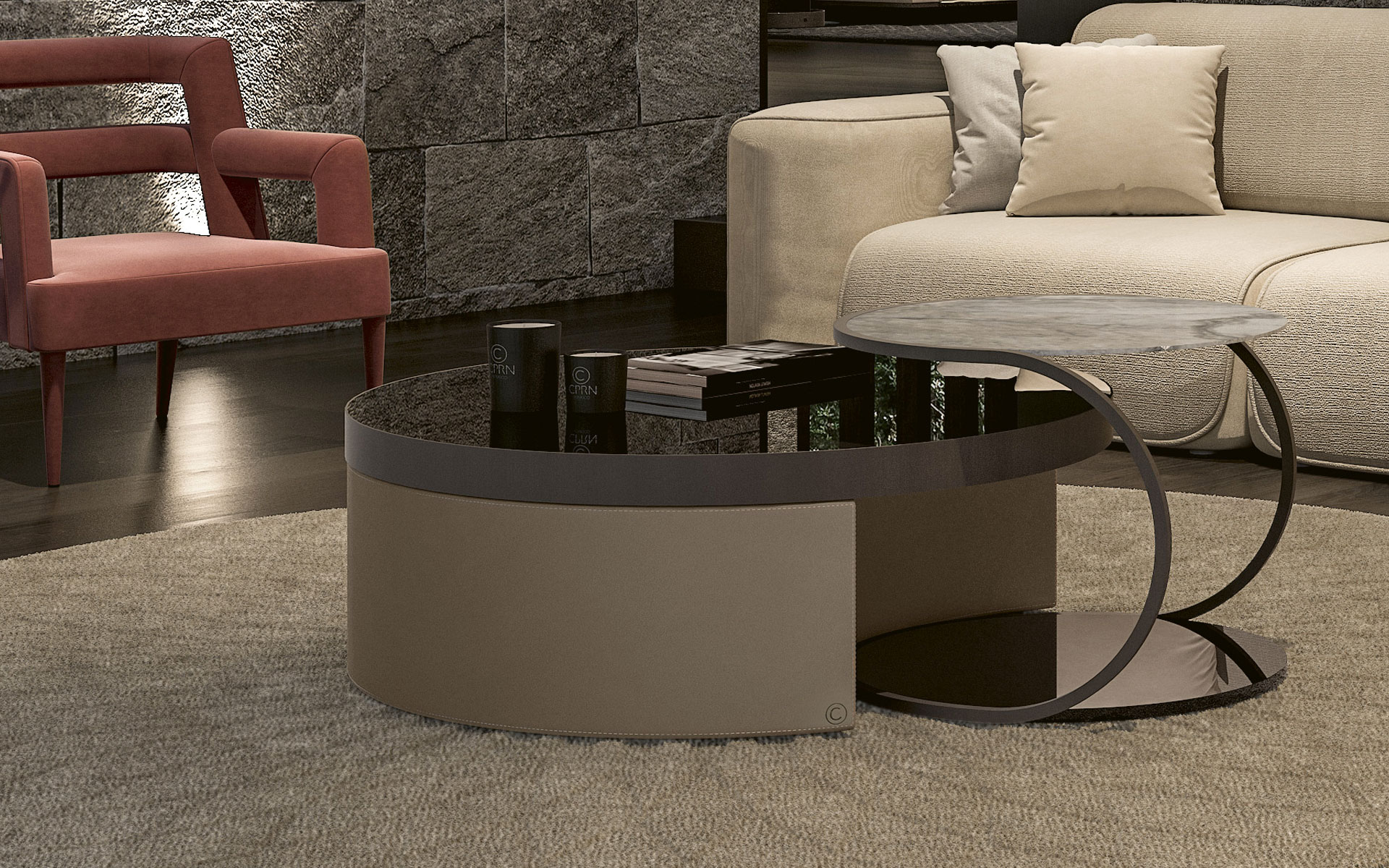 Starlight Round Elegant Coffee Table