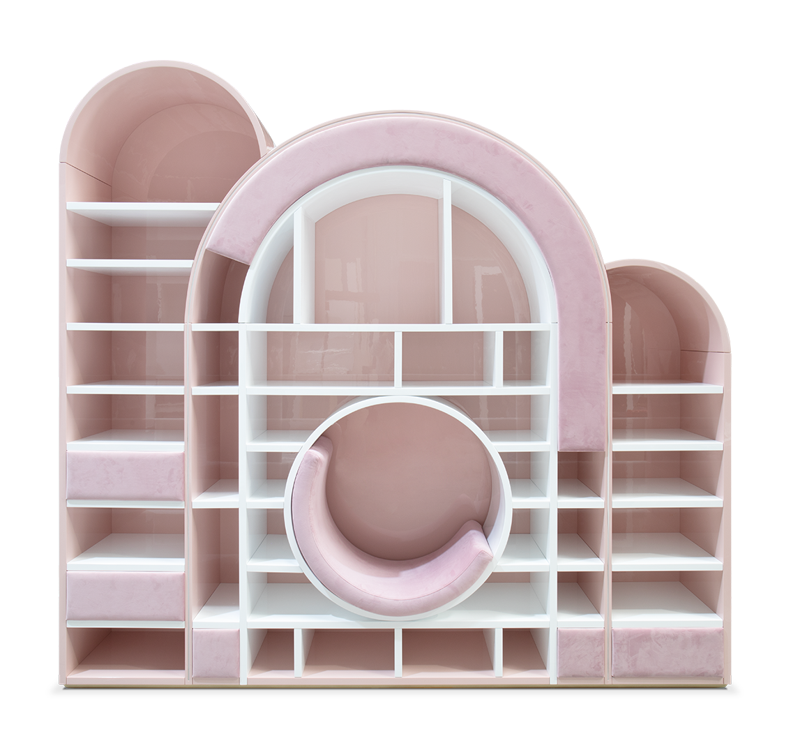 Sugar Rush Pink Children's Bookcase
