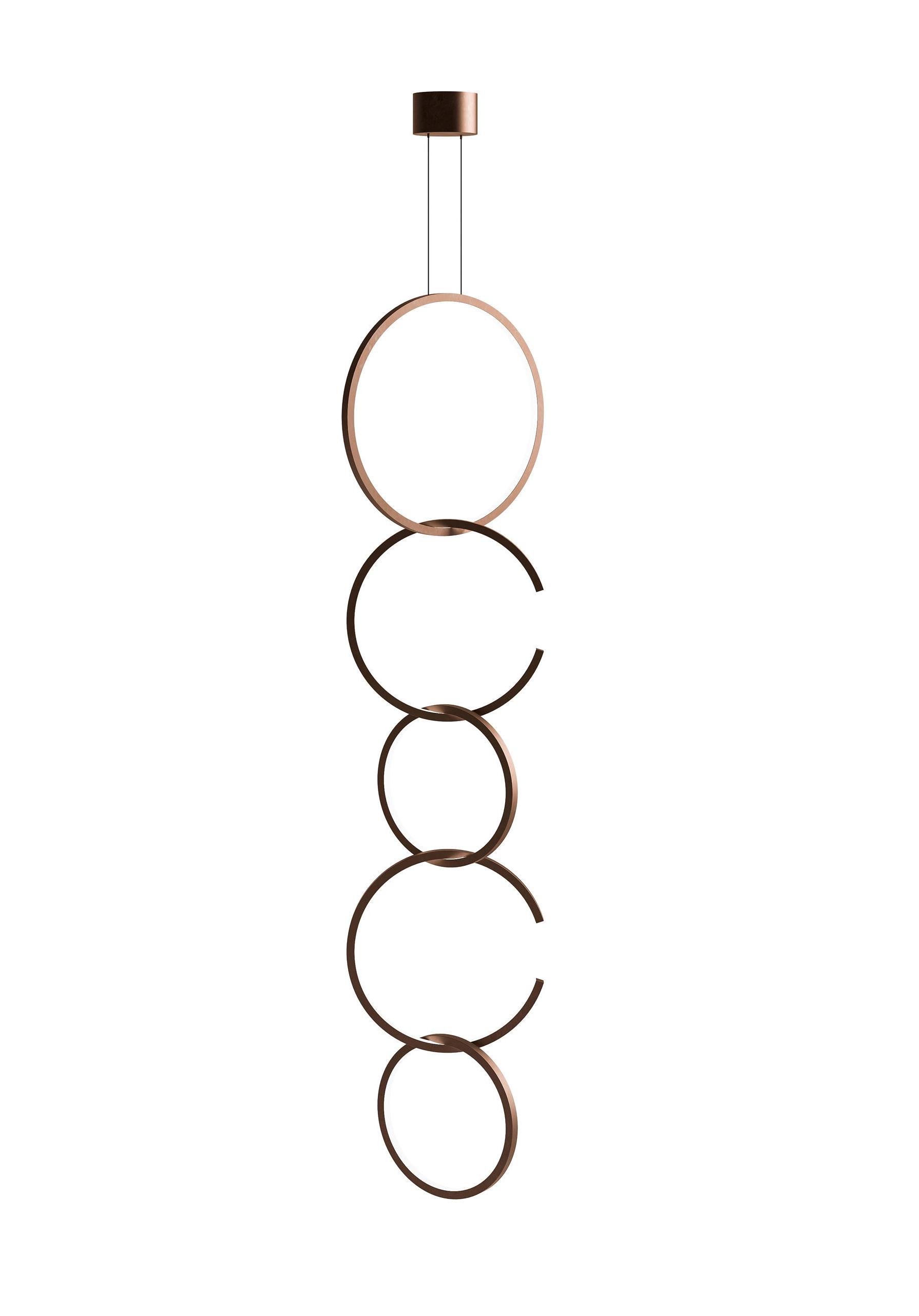 Vertical Rings Pendant Light from Italy