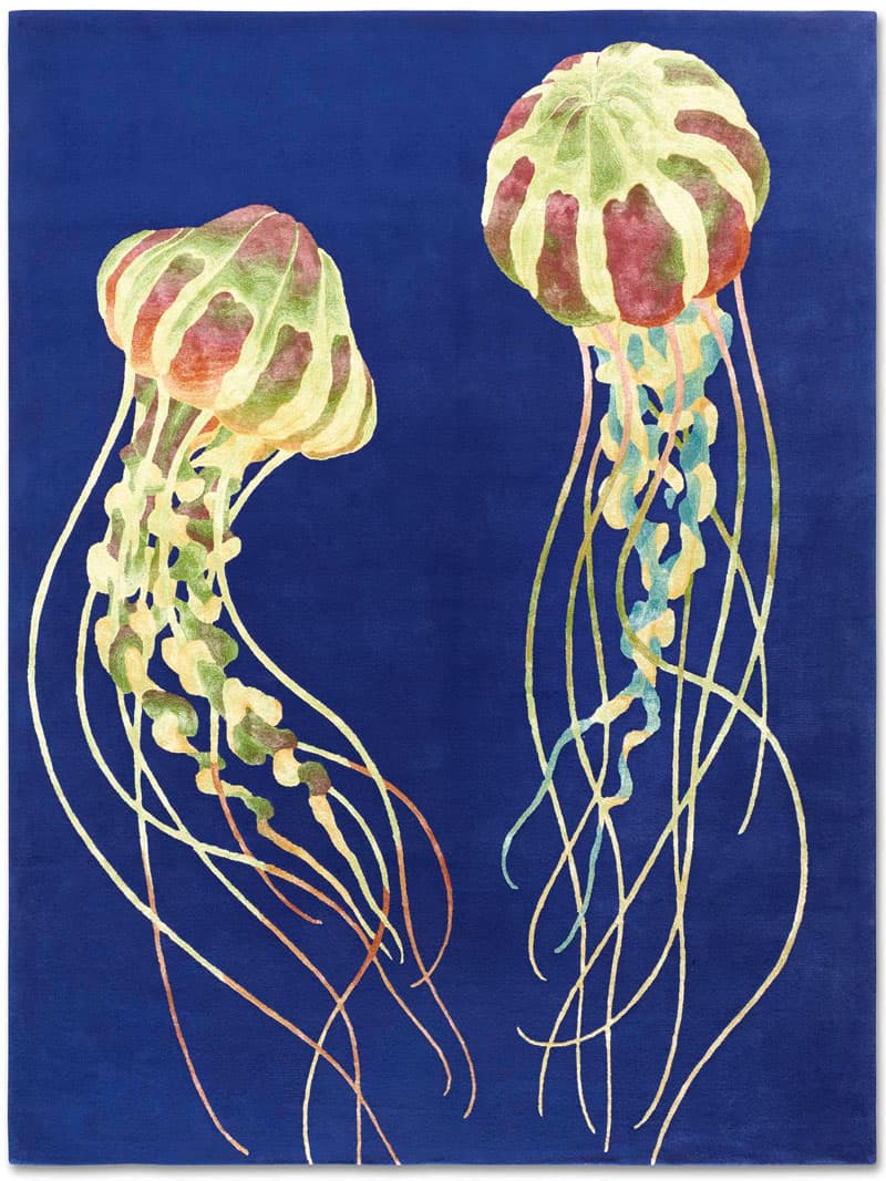 Jellyfish Hand-Knotted Rug ☞ Size: 274 x 365 cm