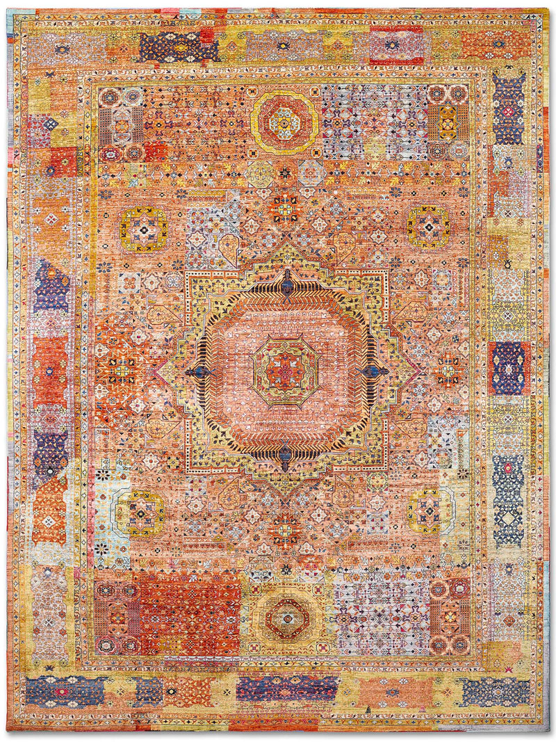 Cosmic Hand-Knotted Rug