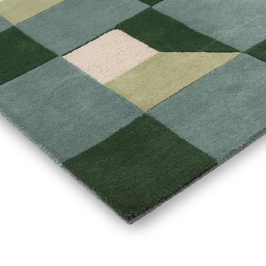 Blocks Fern Rug