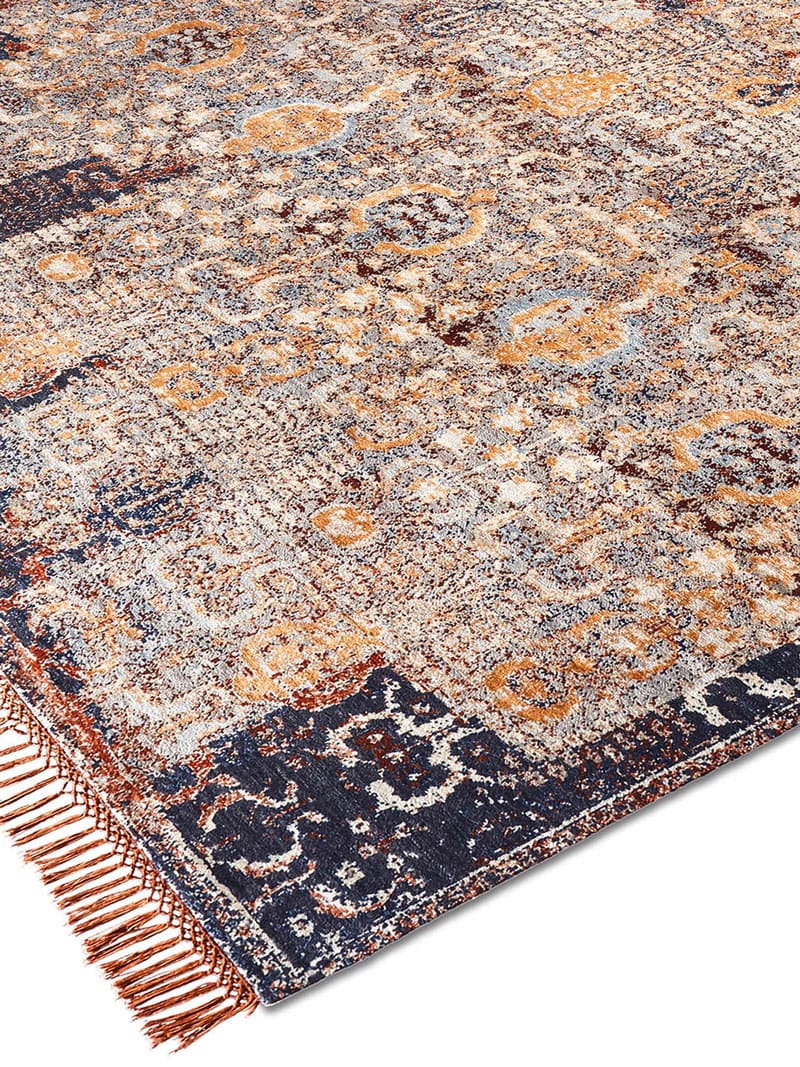 Block Hand-Knotted Rug ☞ Size: 274 x 365 cm