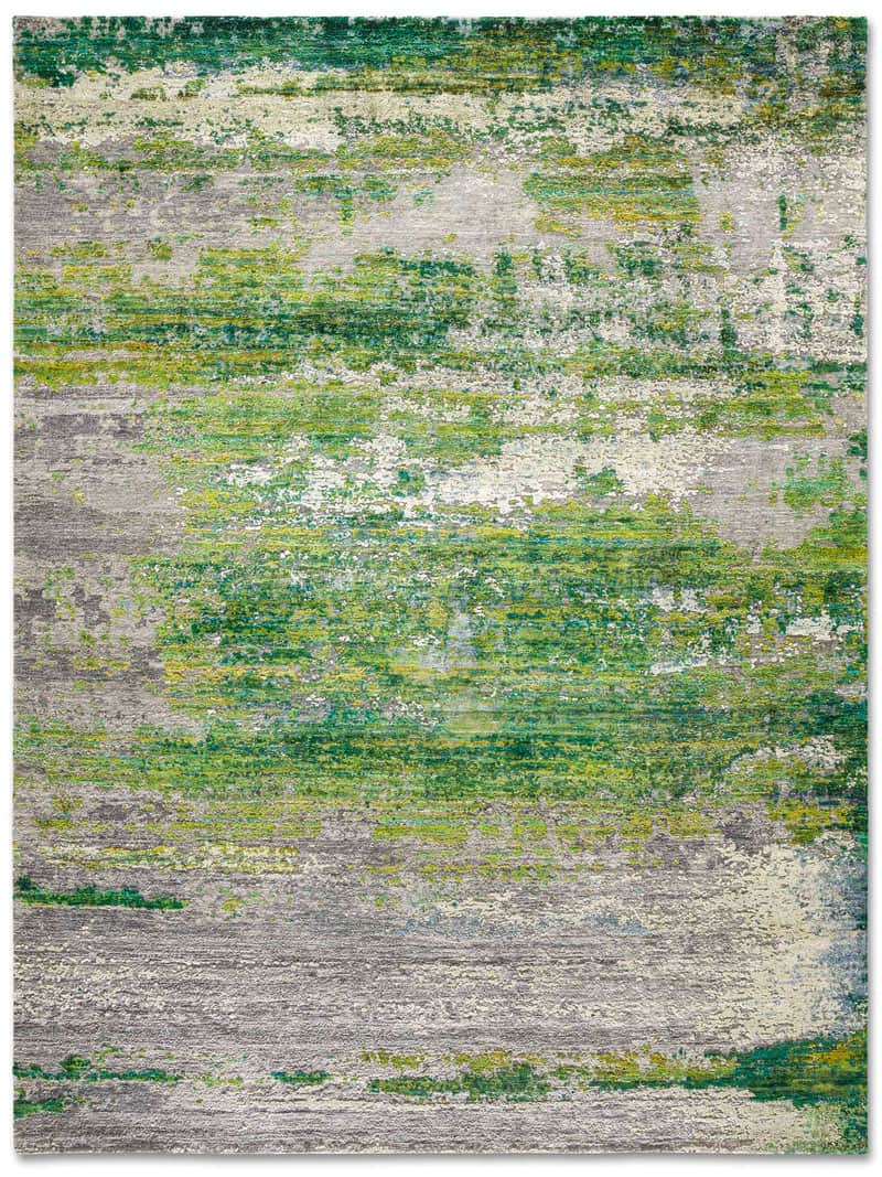 Green Handmade Luxury Rug