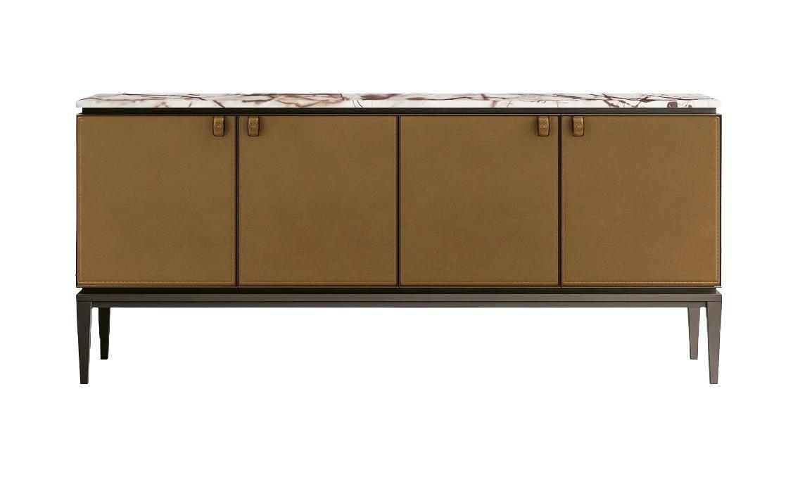 Metal-Top Unique Sideboard