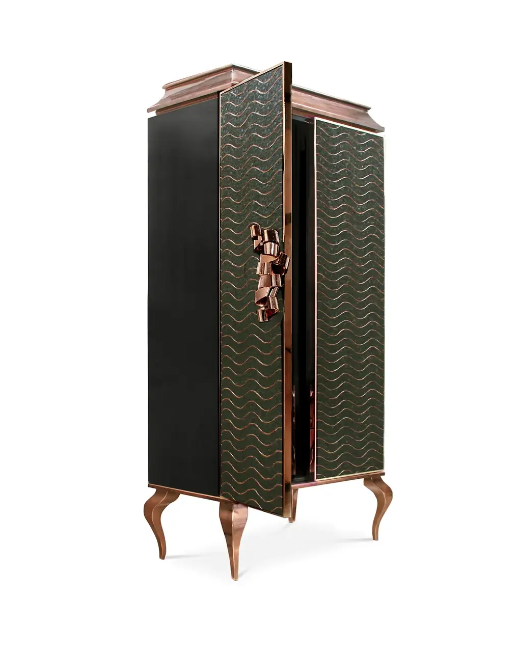 Mirage Peacock Organic Feather Armoire