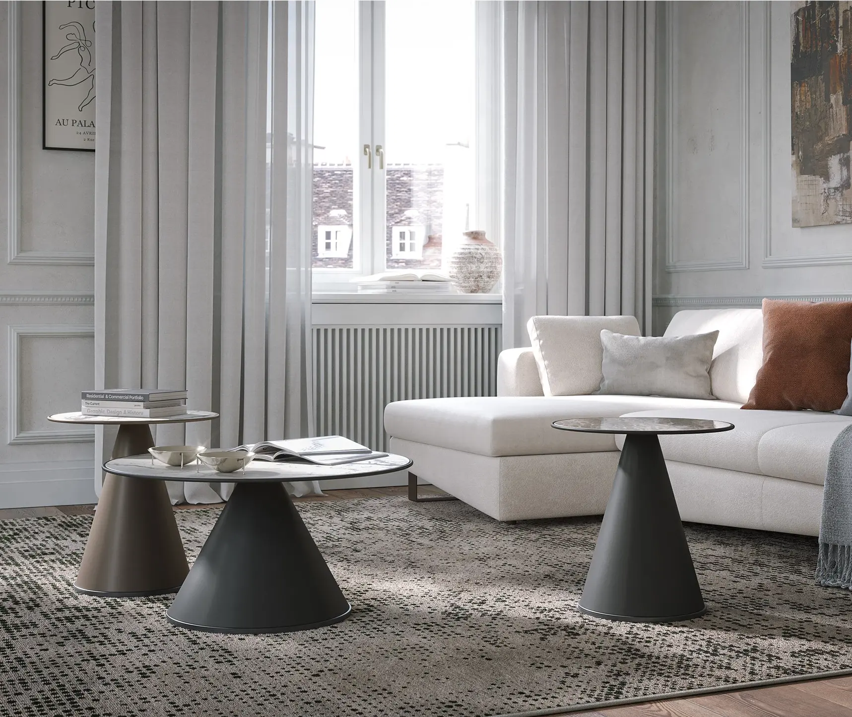 Iddu Round Coffee Table