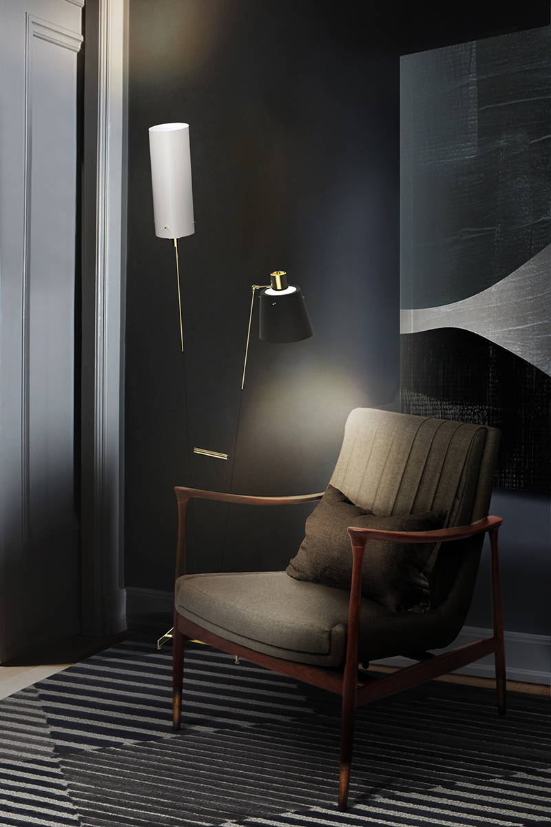 Brass Player Floor Lamp - 1