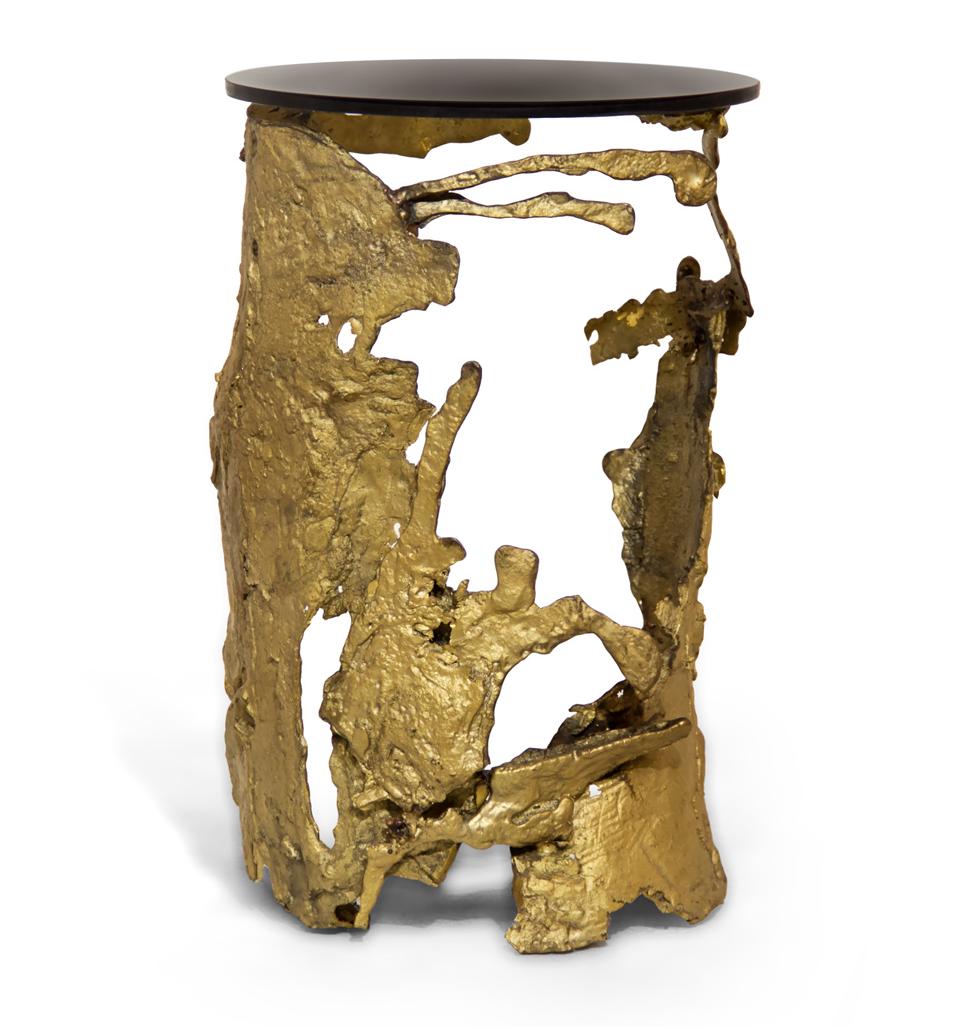 Volcanic Flow Side Table