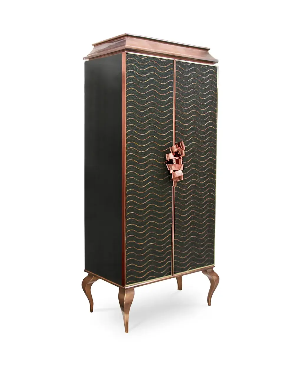 Mirage Peacock Organic Feather Armoire