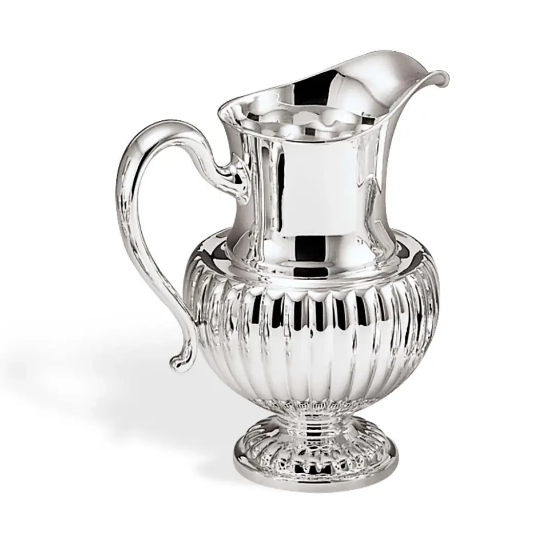 Silver Italian Fluted Pitcher