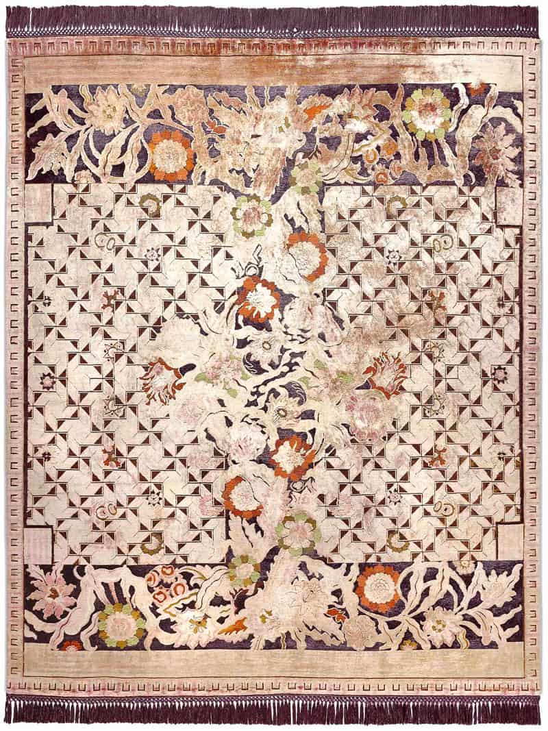 Floral Versus Hand-Woven Rug