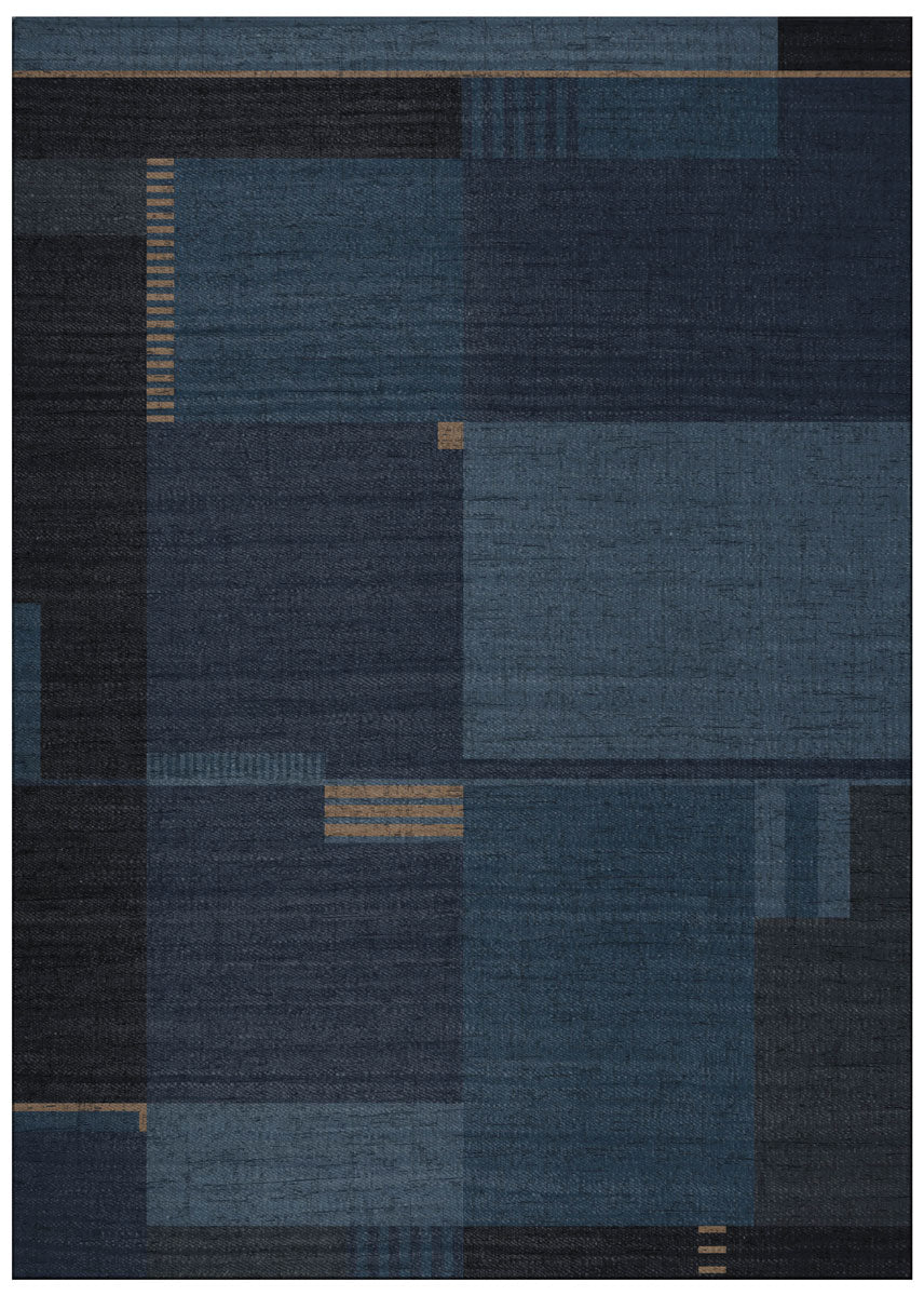 Frauhaus In The Navy Rug ☞ Size: 200 x 295 cm