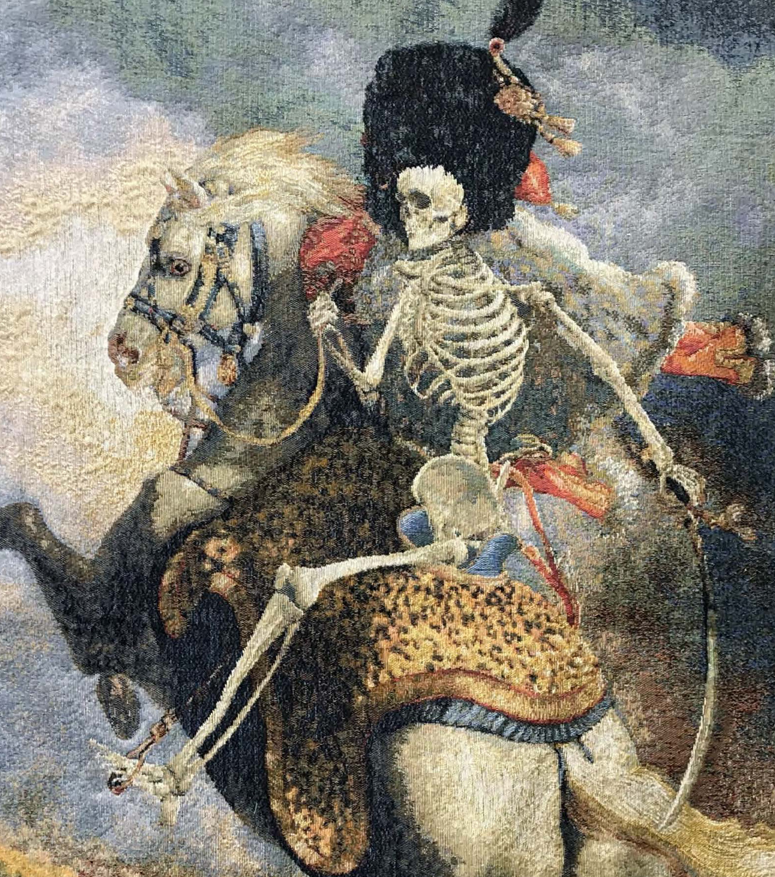 Skeleton Rider Tapestry