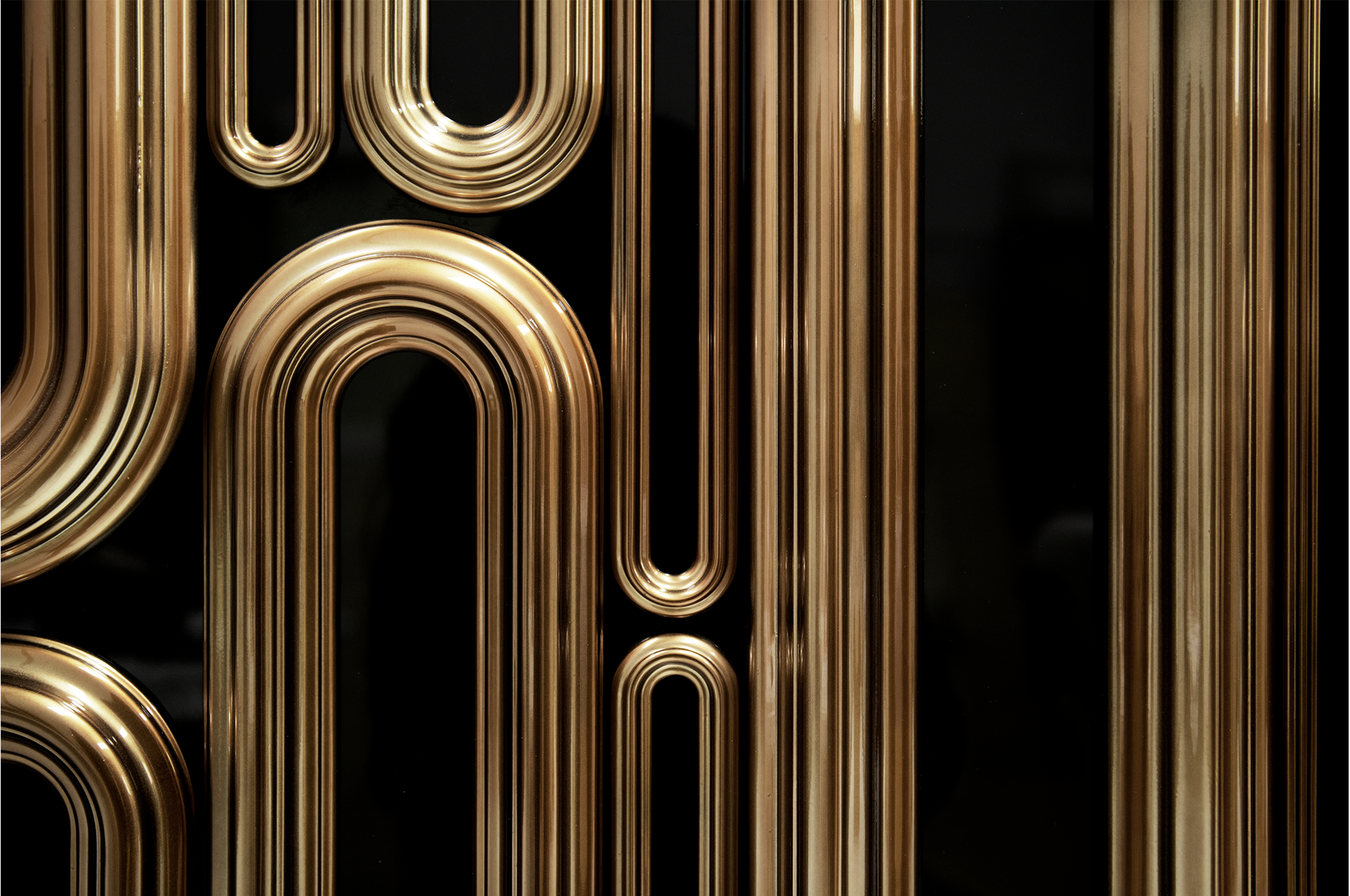 Ellipse Gold Designer Sideboard