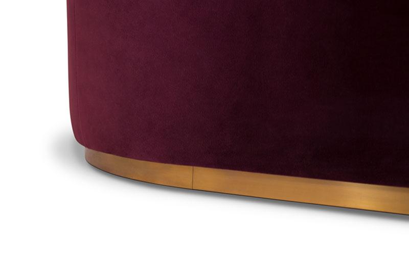 Premium Red Curved Sofa
