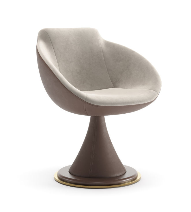 Shell Handcrafted Swivel Chair
