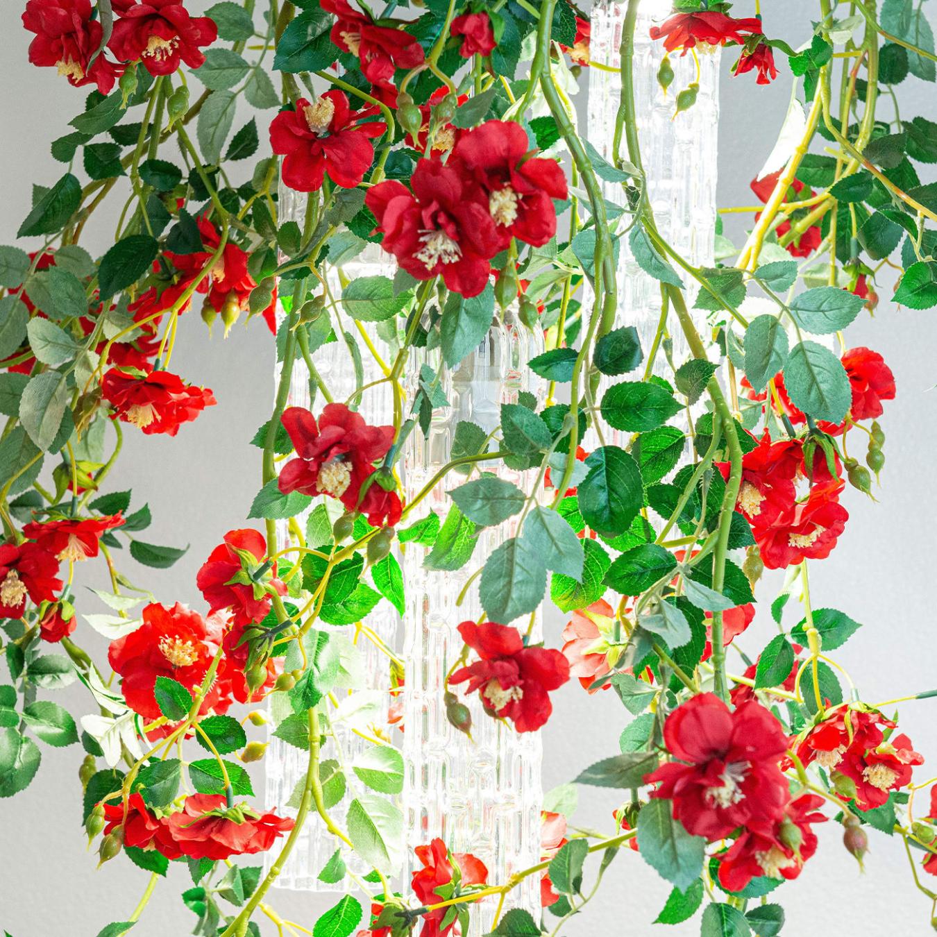 Red Roses Small Chandelier