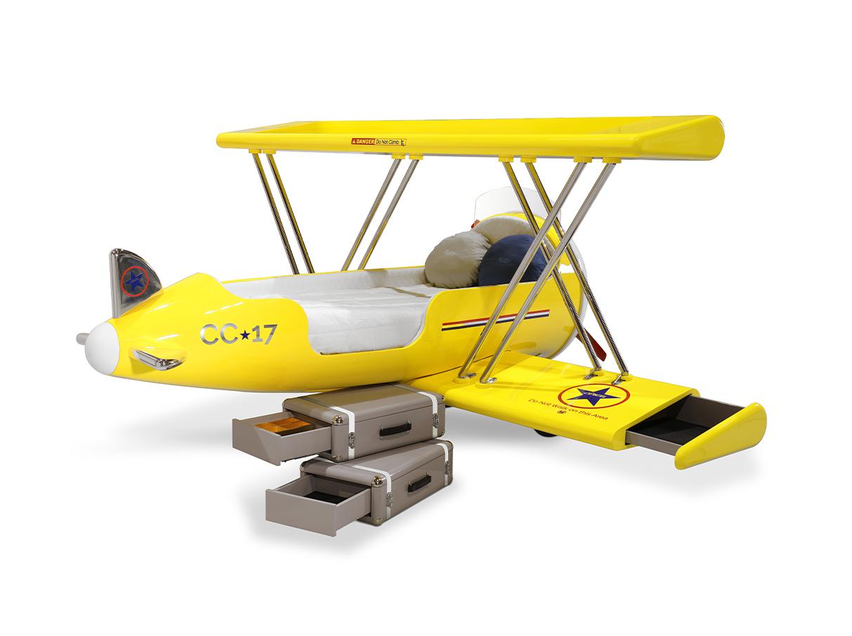 Sky Rider Yellow Plane Bed