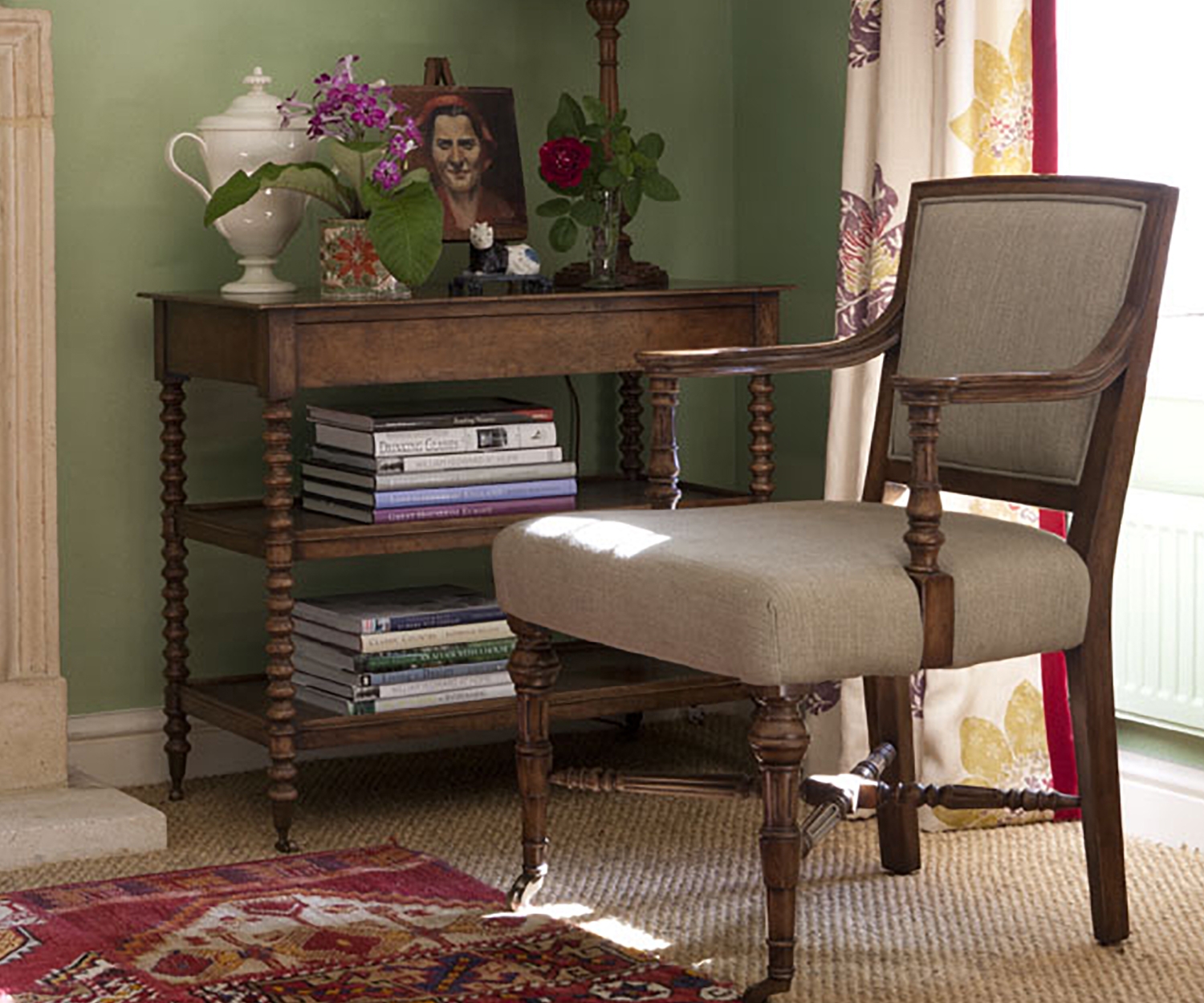 Tormarton End Table Grey Fruitwood