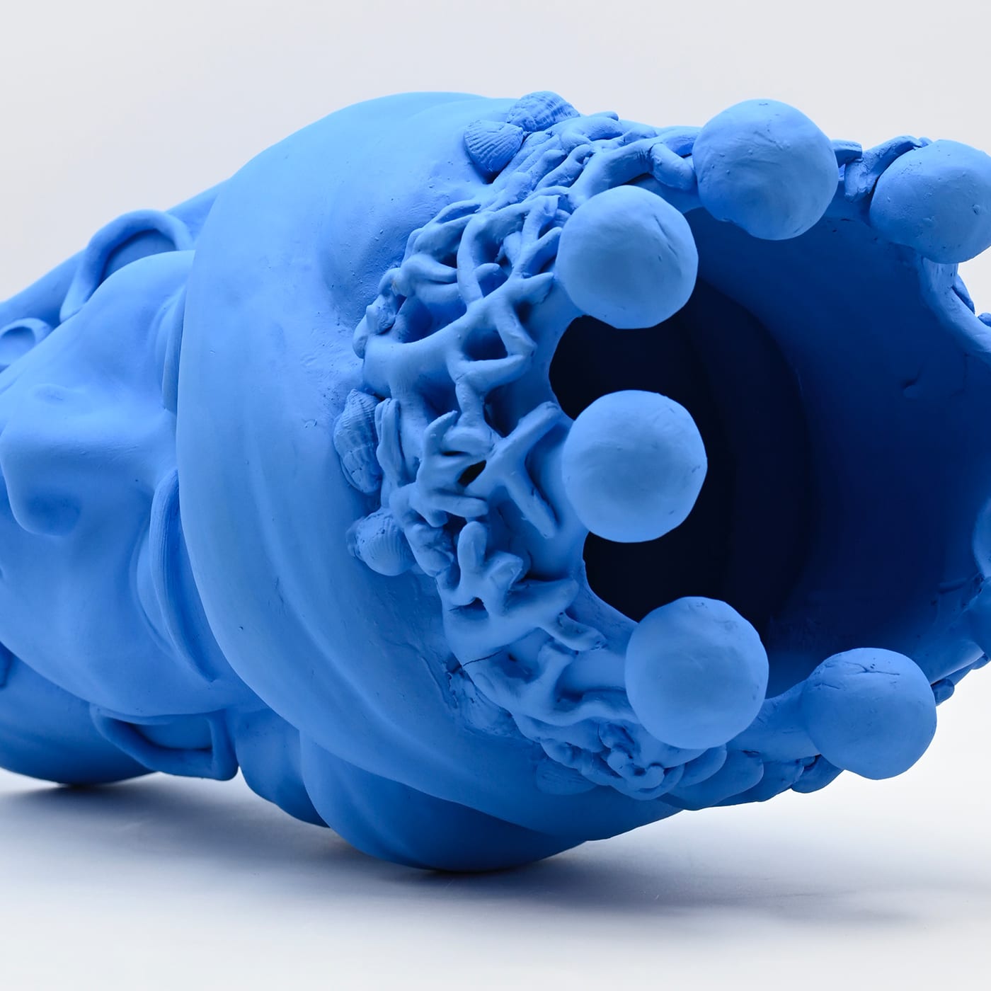 Light Blue Moor's Crafted Sculpture