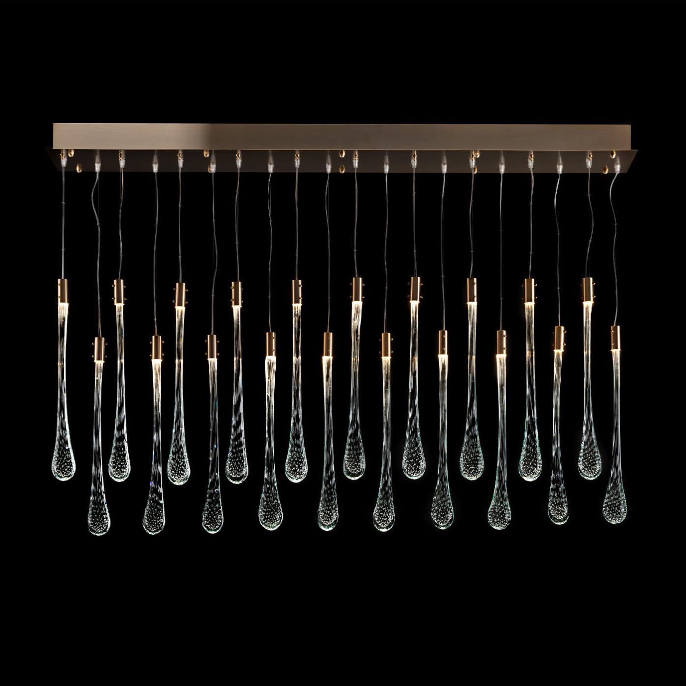 Venetian Glass Drop Chandelier