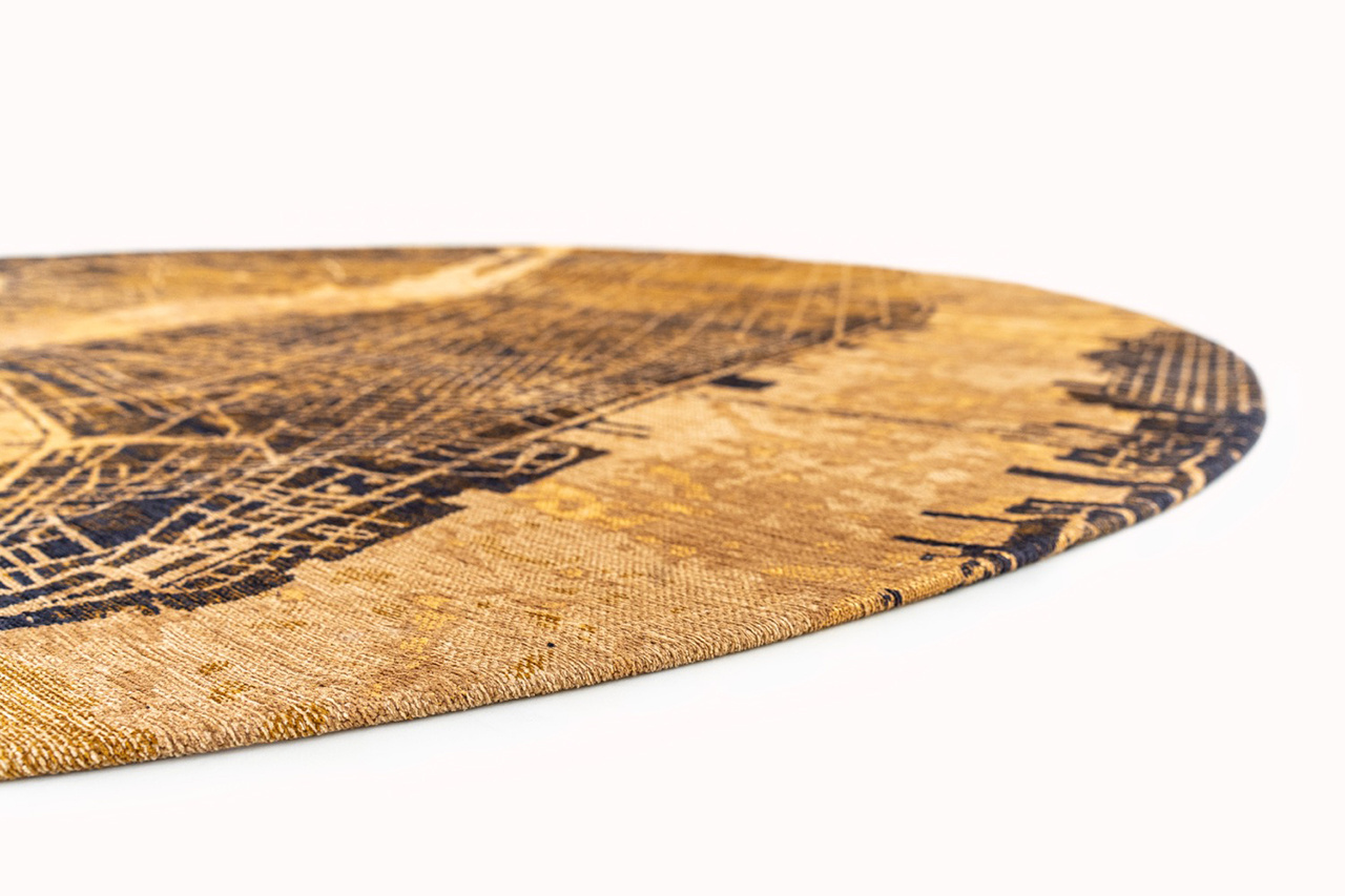 Gatsby Gold 9315 Round Rug