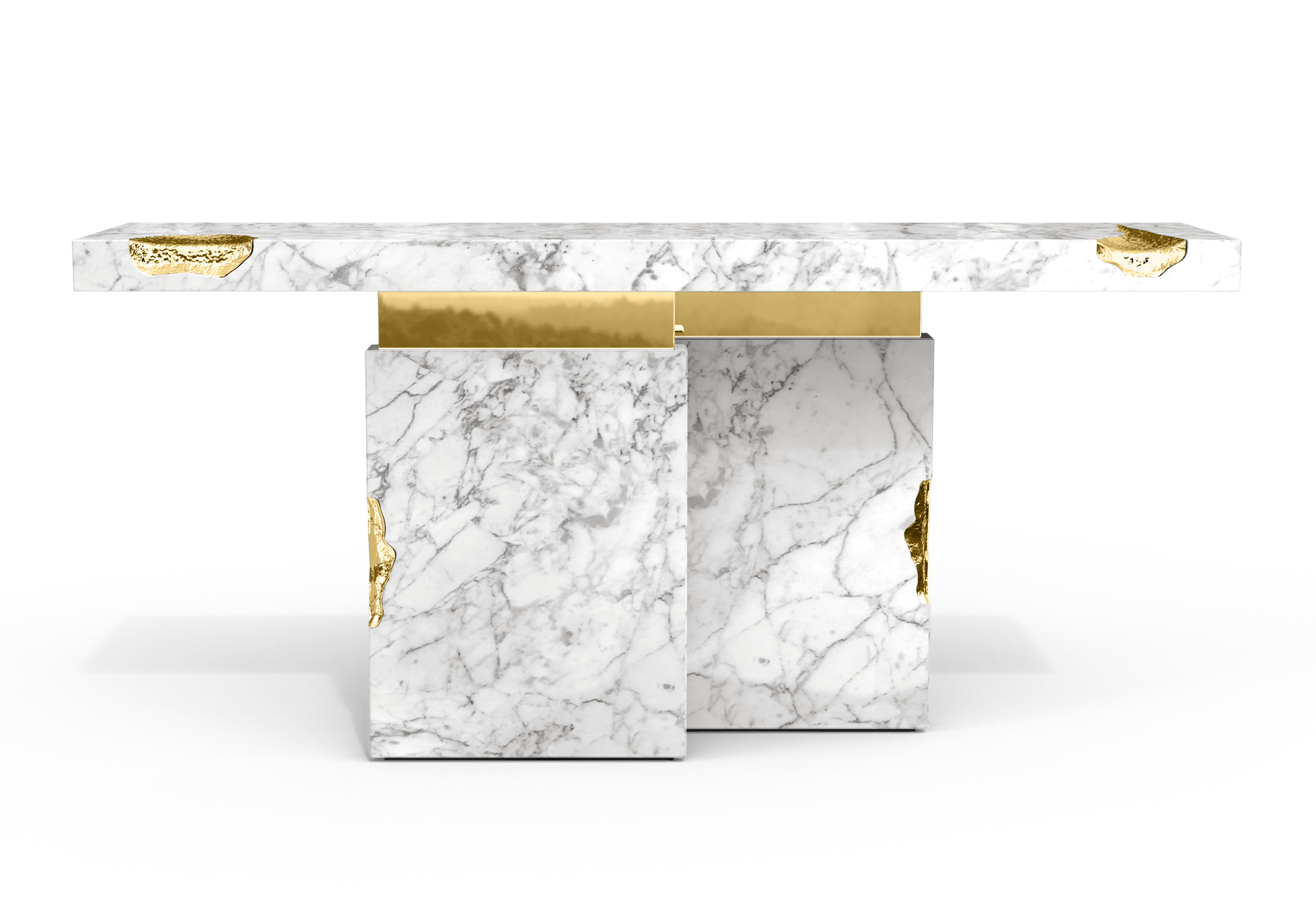 Dominion Carrara Marble Console